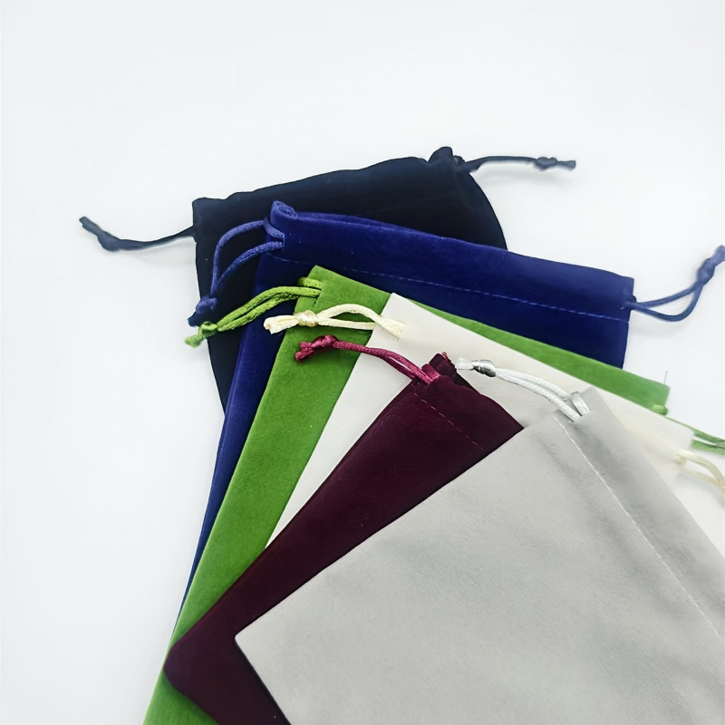 50pcs Personalized Custom Drawstring Plush Gift Bags for Jewelry